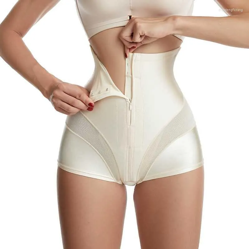 여성 셰이퍼 여성 바디 셰이퍼 Shapewear 회사 인 배가 반바지 돌기 트레이너 전 구형 슬리밍 섹시한 메쉬 배가 지퍼 월을 가진 팬티