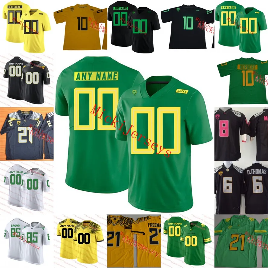 2022 NCAA Custom Oregon Ducks Stitched College Football Jersey 27 Terrance Mitchell # 9 Byron Marshall de'anthony Thomas Pharao Brown Jerseys 21 Royce Freeman Jersey