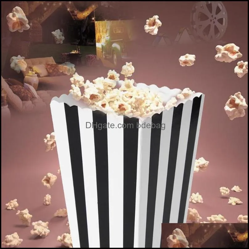 Gift Wrap 12pcs Favor Candy Treat Popcorn Boxes For Wedding Party Supply Baby Shower Favour Corn Kid Decoration