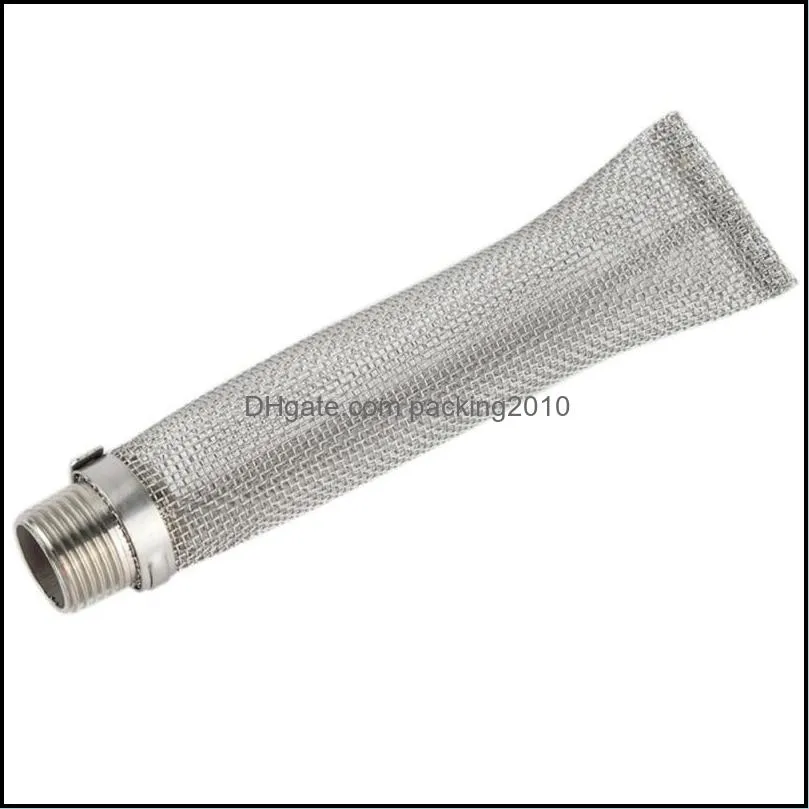 Stainless Steel Beer Filter Brewing Kettle Bazooka Screen Reusable Multifunction Mesh Strainer Wine Thread Tun Tools 2021 New