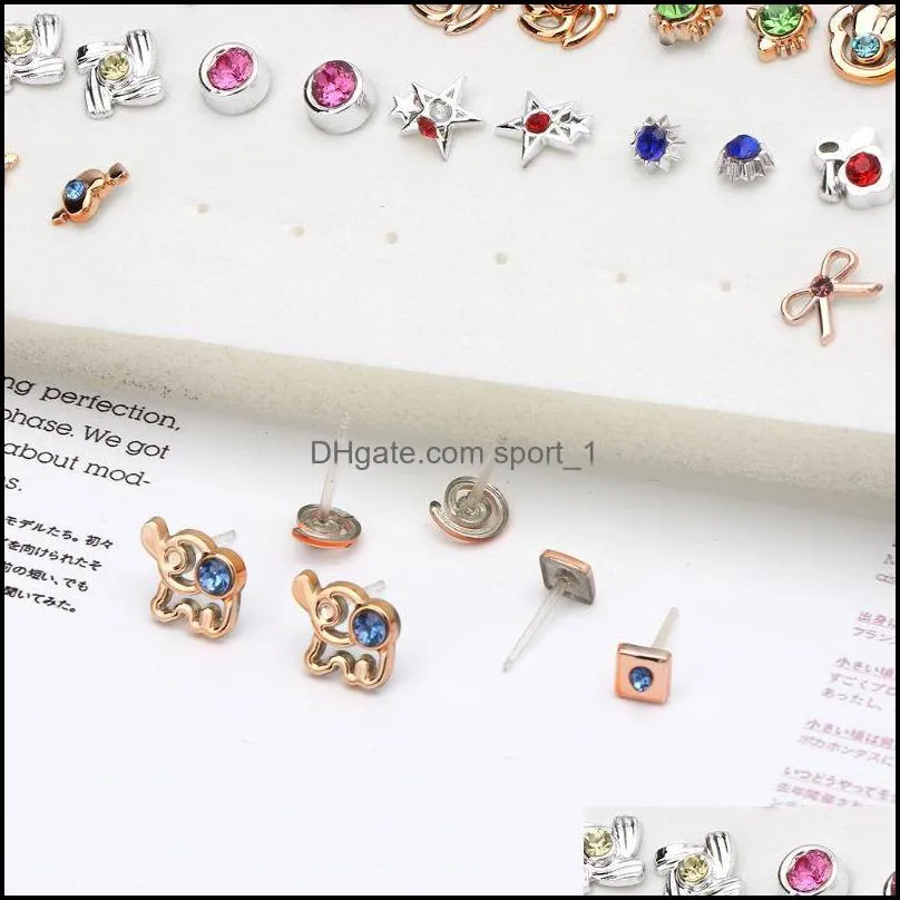 Stud 100 Pairs Assorted Styles Polymer Clay Hypoallergenic Earrings Lot For Kids U2JF