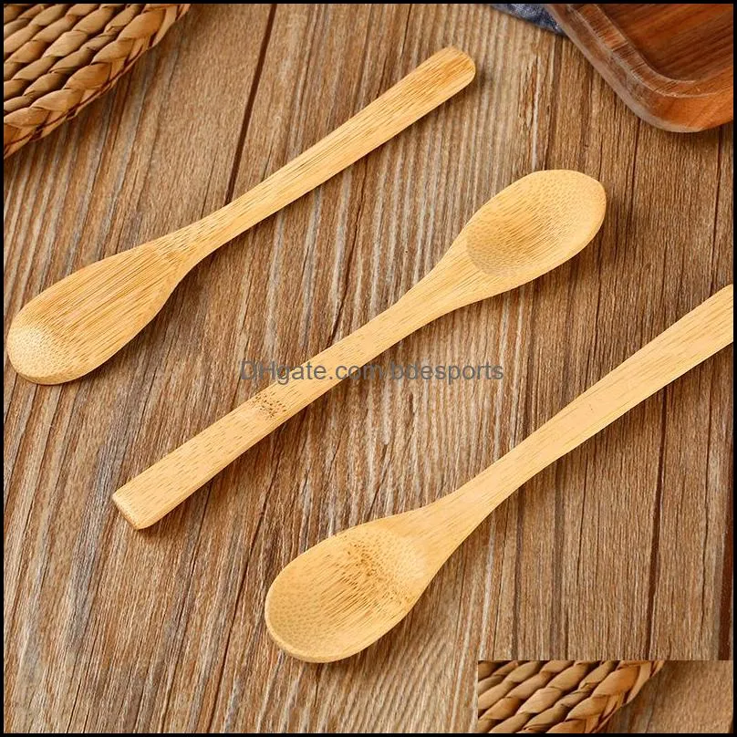 Bamboo spoon Japanese handmade jam honey tableware ice cream spoon factory direct sales
