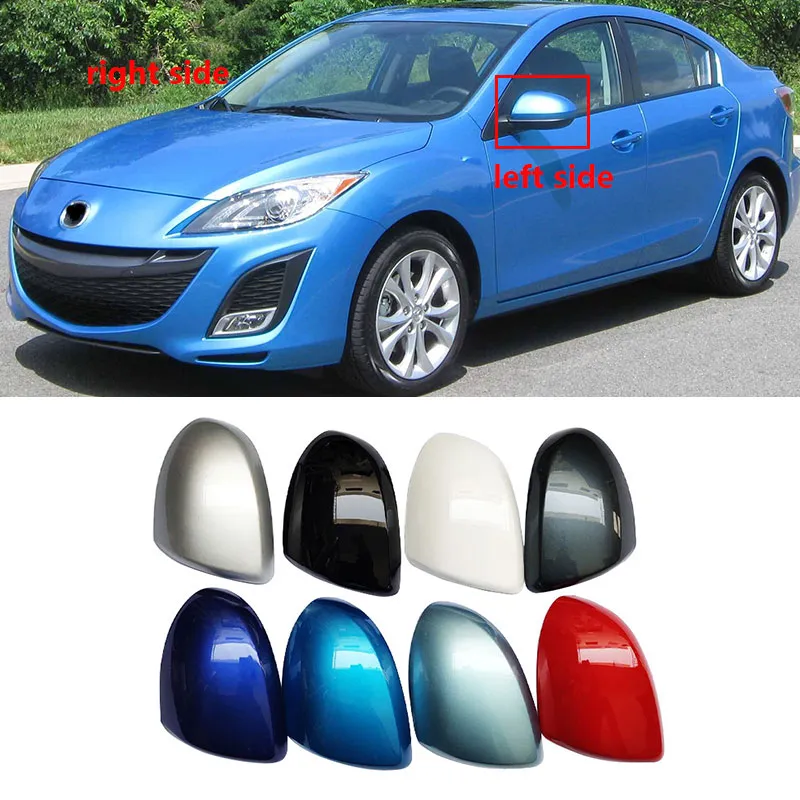 Dla Mazda 3 BL 2009 2010 2011 2012 2013 zewnętrzna osłona lusterka wstecznego samochodu Cap skrzydło drzwi boczne obudowa lusterka Shell