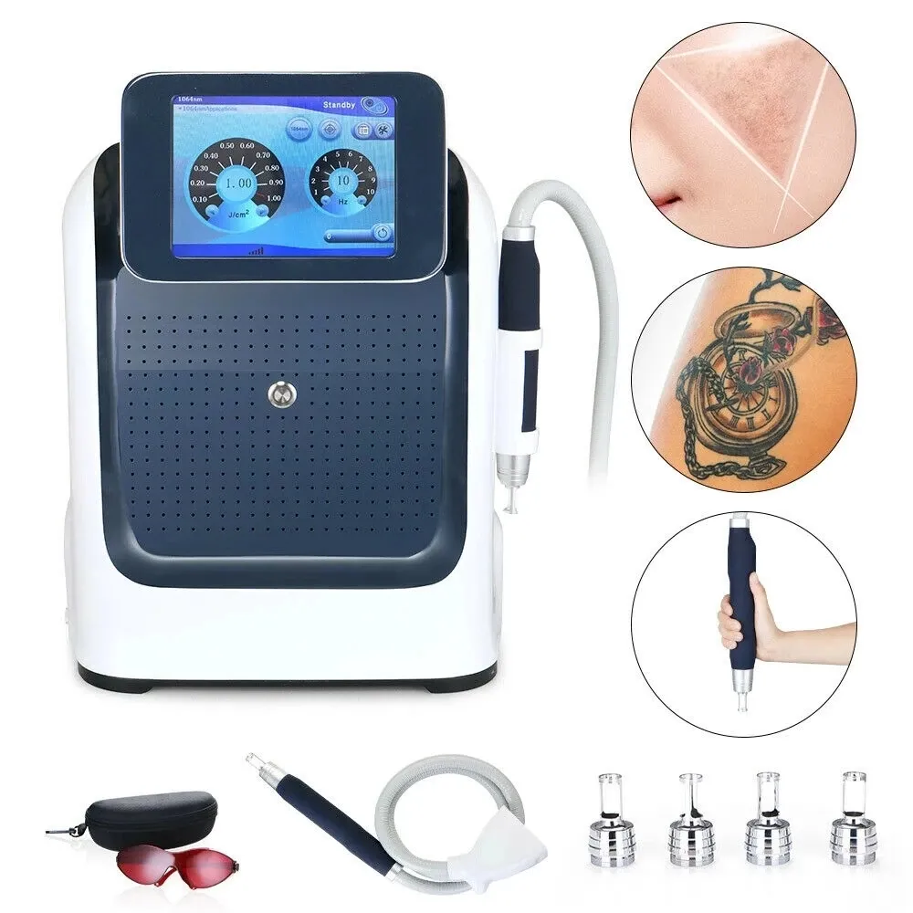 2024 Freckle Removal Beauty Items Upgraded Machine Q-switched Nd Yag Laser Tattoo Removal Equipment 755nm 532nm 1064nm 1320nm