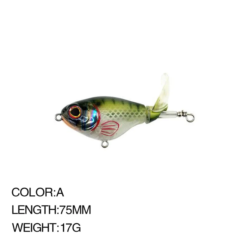 Topwater Spinner Ultralight Fishing Lures 75mm, 17g, Rotating Tail, Bass  Whopper, Plopper Trolling, Pesca, Hard Baits For Effective Fishing Tackle  From Yala_products, $1.87