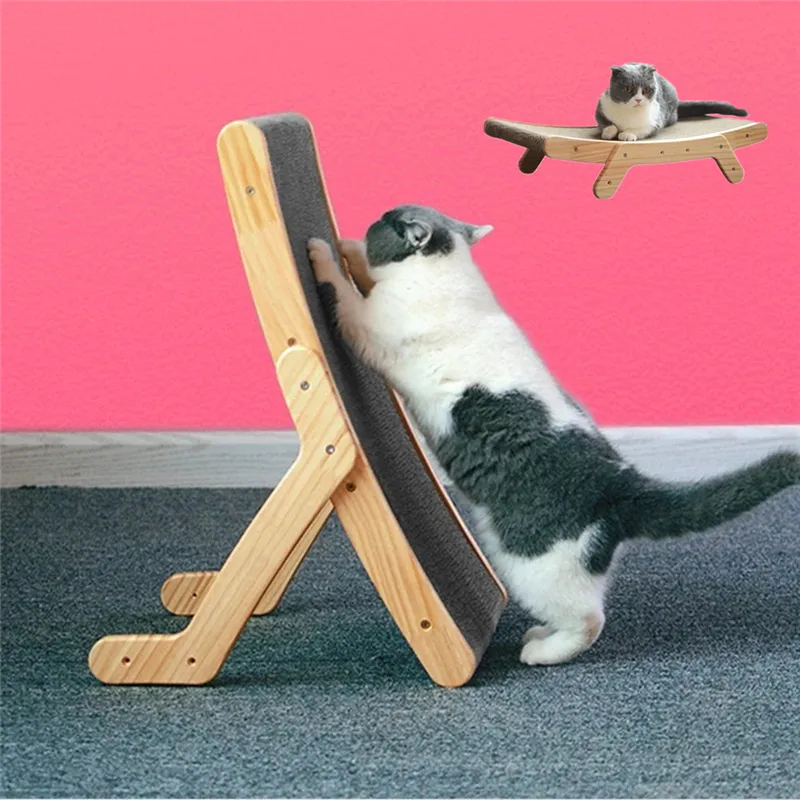 Pet Furniture Cat Scratch Board Toy Anti Scratch Cardboard Protector Climbing Frame Playground Claw Grinder Scratching Board Bed 220613
