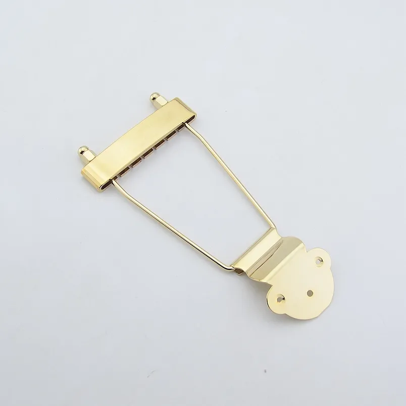 1 Set Jazz Guitar Bridge Trapeze Tailpiece For Hollow Body Archtop Guitar Gold