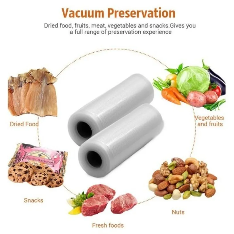 Thicker Kitchen Vacuum Sealing Bags Reusable Rolls Fresh-keeping