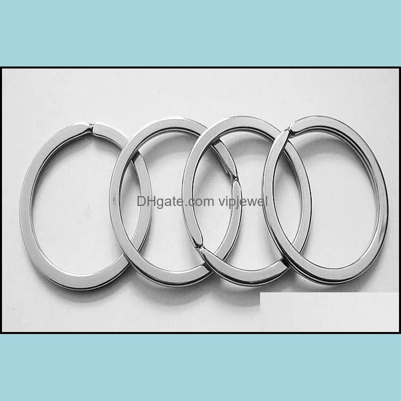diameter 20mm 25mm 28mm 30mm 32mm 35mm stainless steel round key rings holder keyring fit keychains jewelry