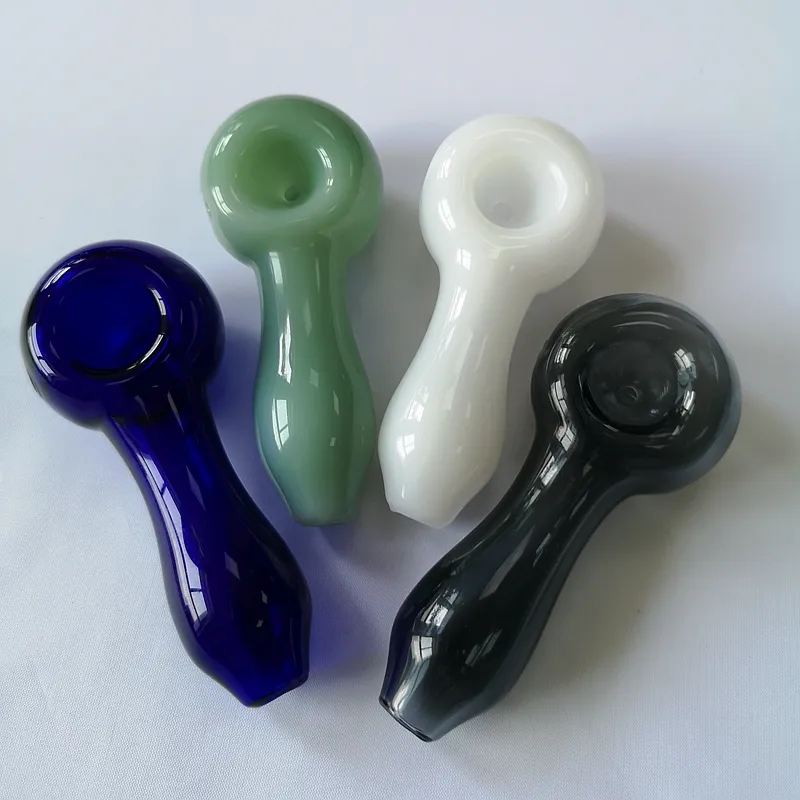 Heady Glass Pipes Bent Type Oil Burner Pipe Mini Glass Pyrex Oil Burner Pipes Clear Smoking Hand Pipe SW69