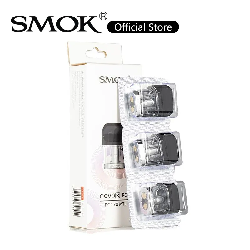 Smok Novo X Mesh Pod 0.8ohm DC MTL Mehsed Replacement Cartridge For NovoX Kit 100% Authentic