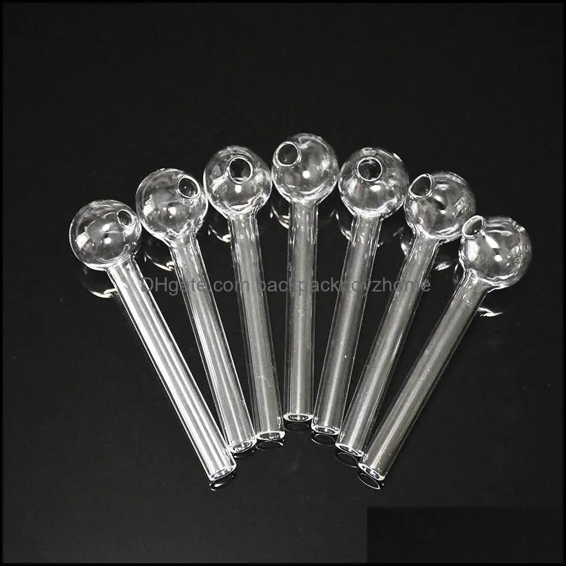 Clear Glass Pipe Oil Nail Burning Jumbo Pipe Pyrex Glass Oil Burner Concentrate Pipes Thick Glass Oil Burner Transparent Great Smoking