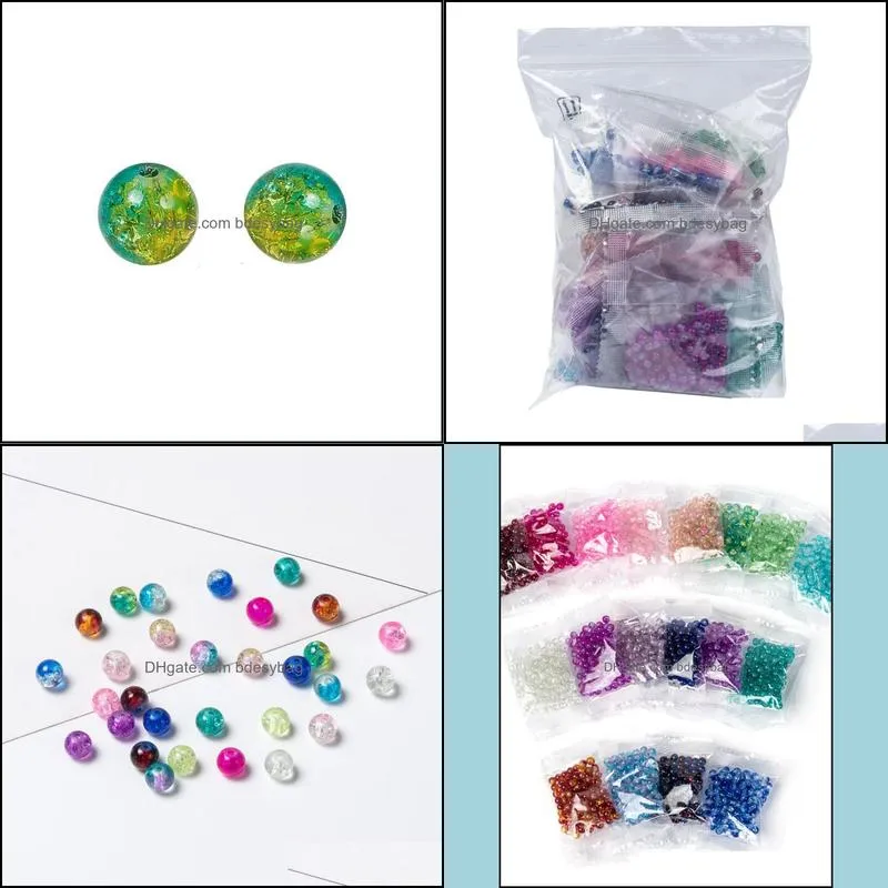 other 18-color multi-specification popcorn glass beads diy beaded bracelet ornament accessories charm