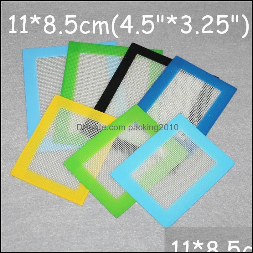 custom silicone dab mats silicone wax pads dry herb oil mats 11cm8 5cm silicone food grade baking mat dabber sheets jars dab mat