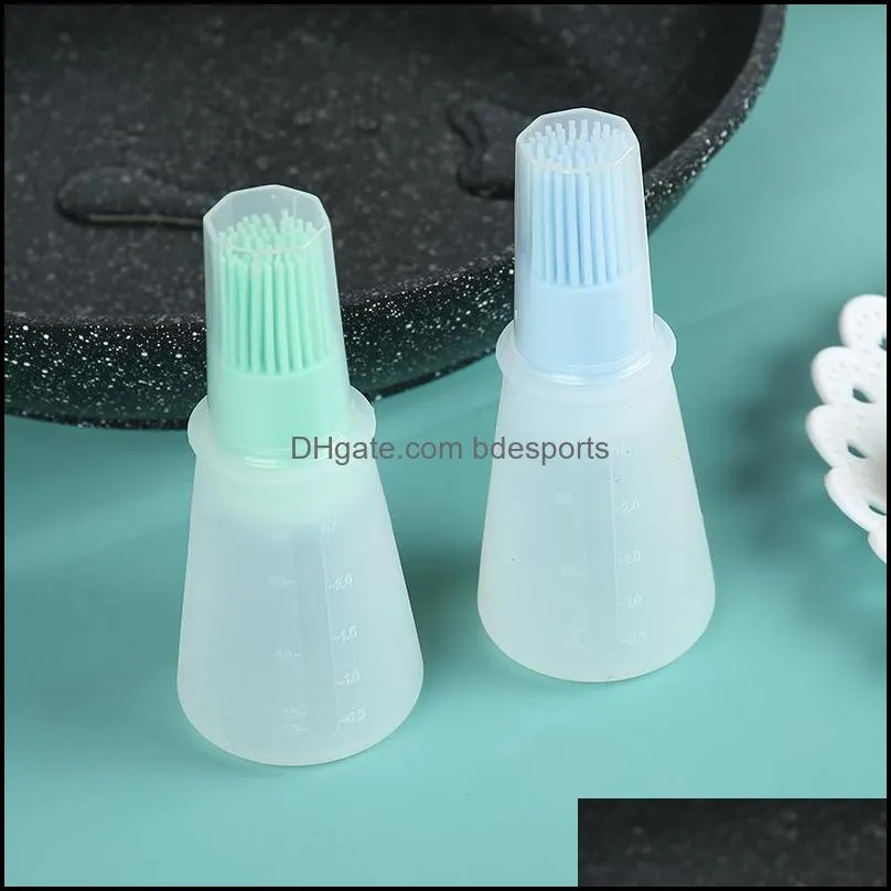 Portable Silicone Oil Bottle Brush Oil Brushes Liquid Oil Pastry Kitchen Baking BBQ Tool Kitchen Tools for BBQ RRE13297