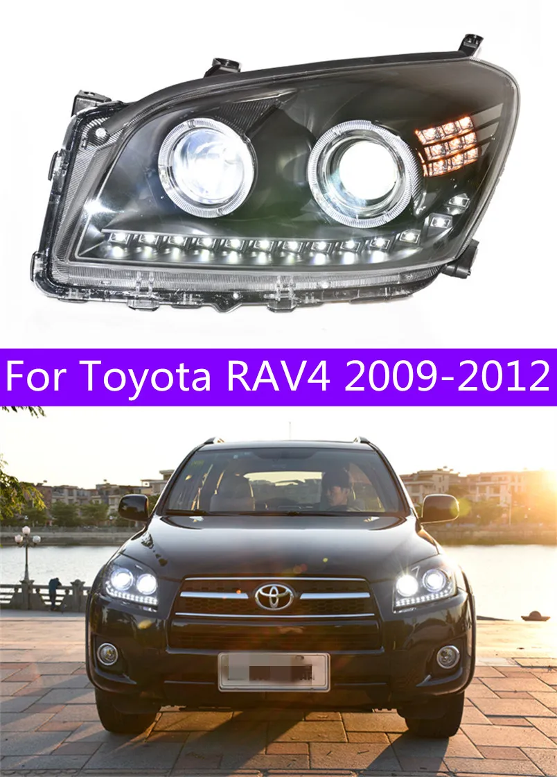Headlight LED For Toyota RAV4 2009 2012 Headlights RAV 4 DRL Turn