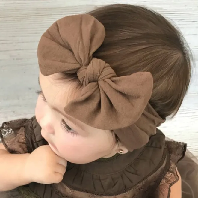 MIUXUESO 3 Fasce Per Capelli Neonato Con Fiore In Nylon – Morbide Ed Elastiche Per Bambina - 2