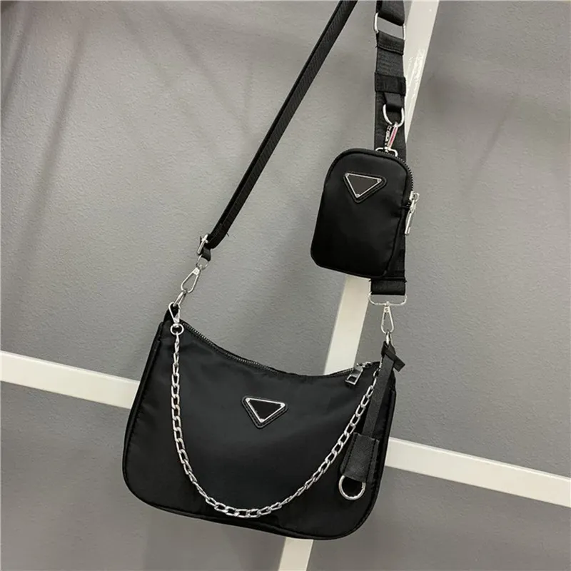 W 2022 Fashion Re-Edition 2005 Nylon Woman luxurys الرجال المصممين حقائب سيدة إمرأة رجل Crossbody حمل Hobo حقائب كتف حقائب اليد حقيبة محفظة backpak