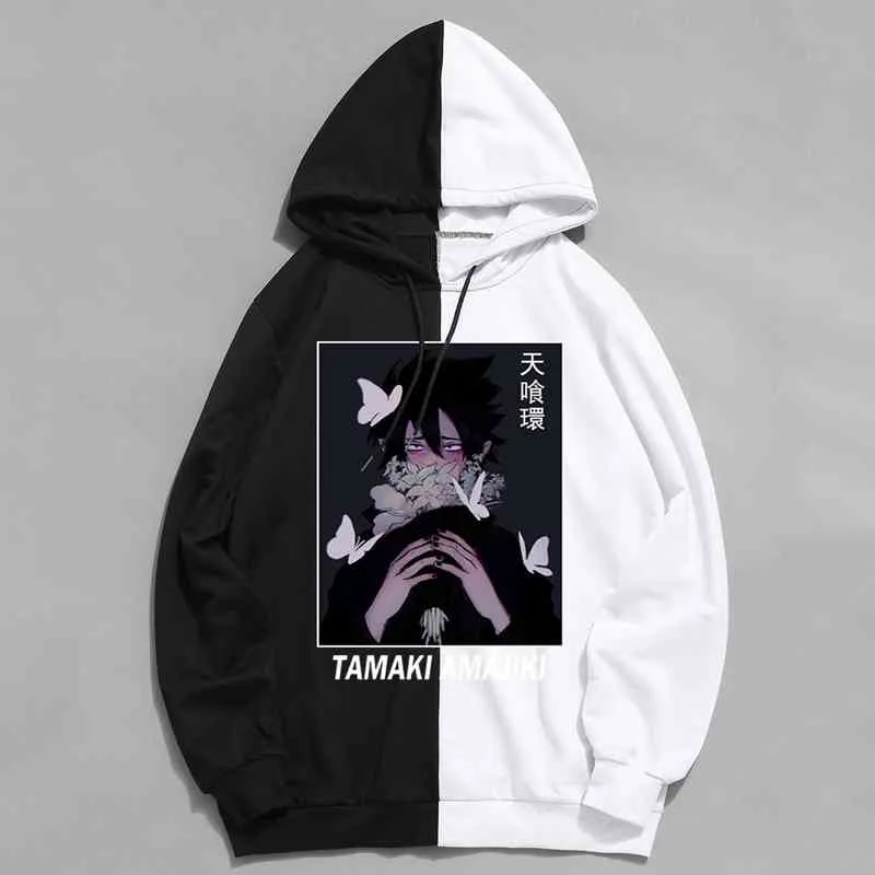 My Hero Academia Bleach Hoodie Unisex Fashion Patchwork Sweatshirt