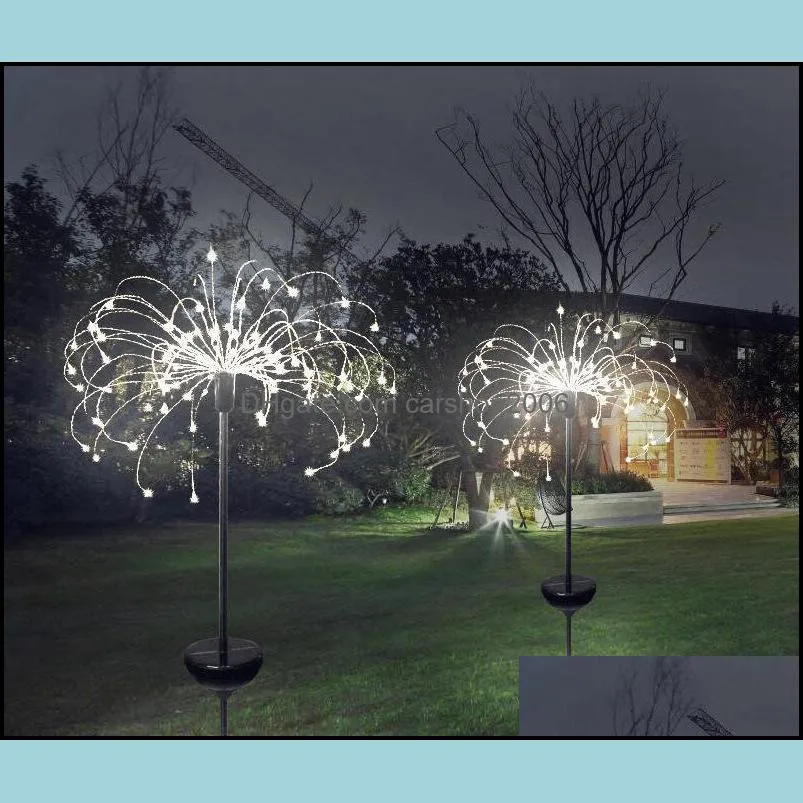 led solar fireworks lights waterproof outdoor garden lights string lamp holiday wedding decorations lights garden decorations wy316w