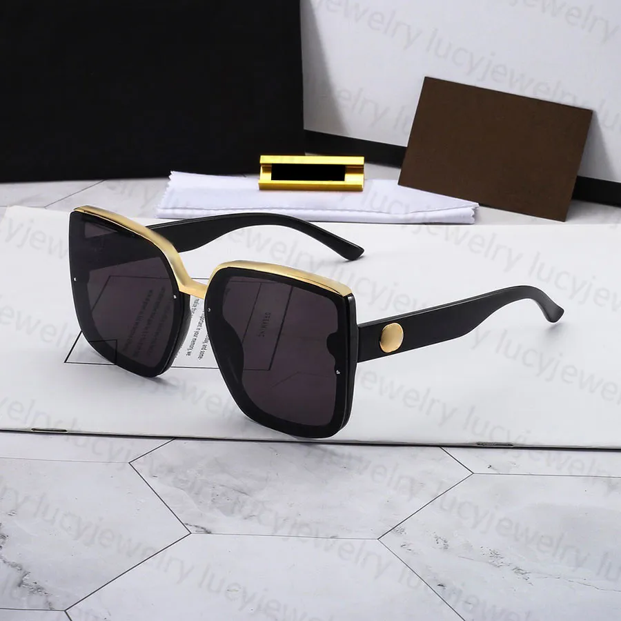 Fashion Designer Sunglasses Man Woman Luxury Sun Glasses Rectangle Goggle Adumbral Full Frame Optional Top Quality