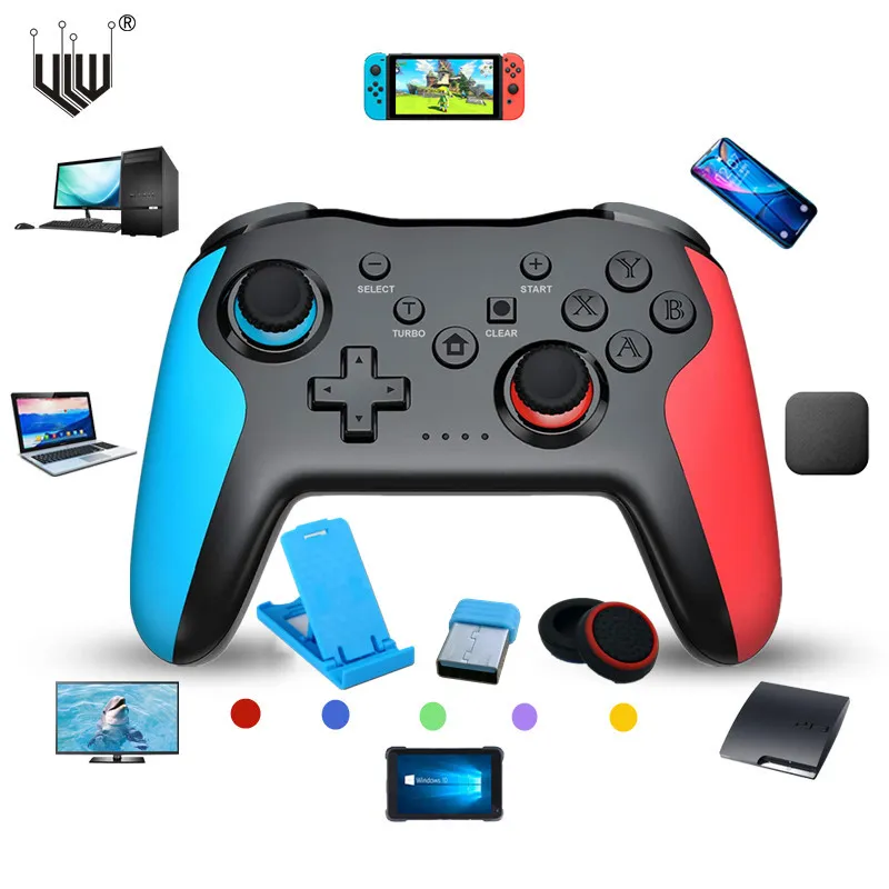 Manette Gaming sans fil Bluetooth/2.4GHz avec clip pour smartphone