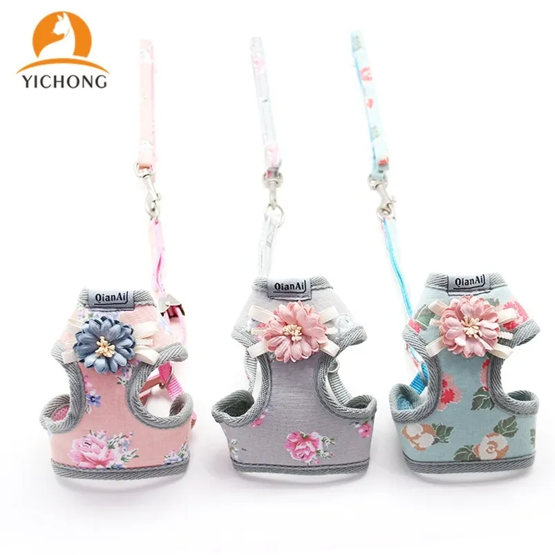 Yichong Wholesale Pet Strap Strap Track Traction Traction Small and Medial sixe Walking Cog Rope LJ201111