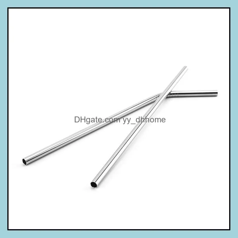 eco straw stainless steel 304 straw 20 oz bent straight drinking straw 8.5 inches wholesle