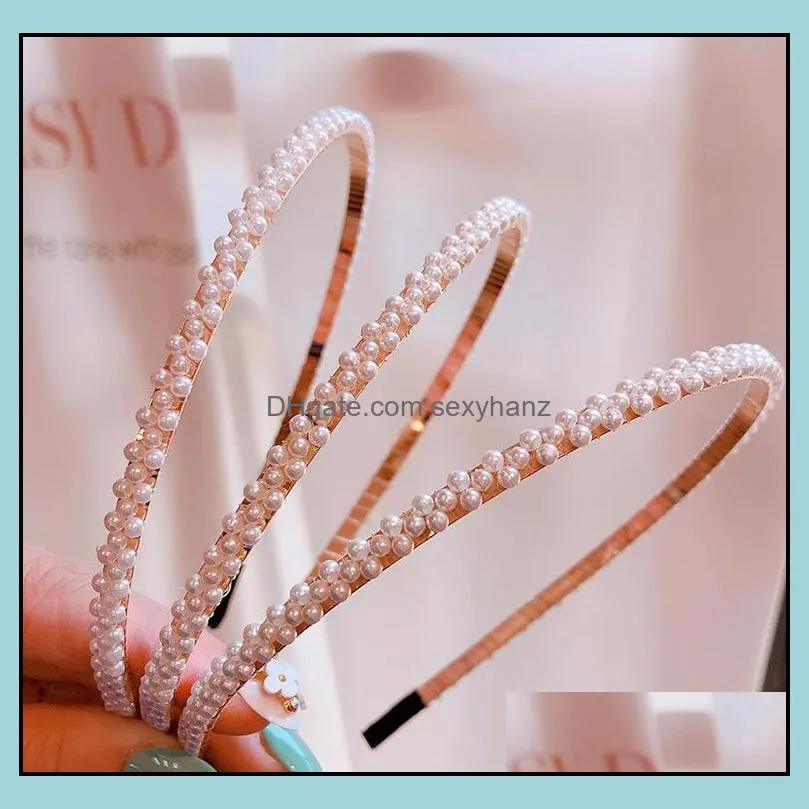 New pearl girls Hair Sticks sweet kids designer headband designer hair accessories for women designer headbands headband