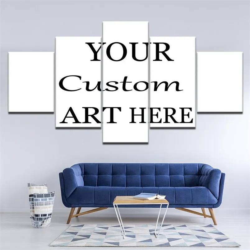 5 pezzi Wall Art Stampe su tela Pos personalizzati Disegni personalizzati Drop Anime Poster Heros Immagini Modern Home Decoration 220614