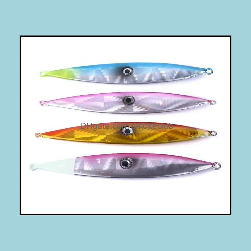 Przynęty Przynęty wędkarstwo sporty na świeżym powietrzu 4PCS 15,3 cm/120G 6.02 cali/4.23 unz ciężka jigbait 4 colors All-Metal przynęta łowić twarde sztuczne głębinę