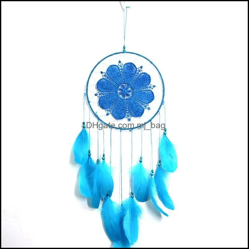 goose feather lace fashion arts and crafts dream catcher home furnishing feathers vehicle pendant pae10488