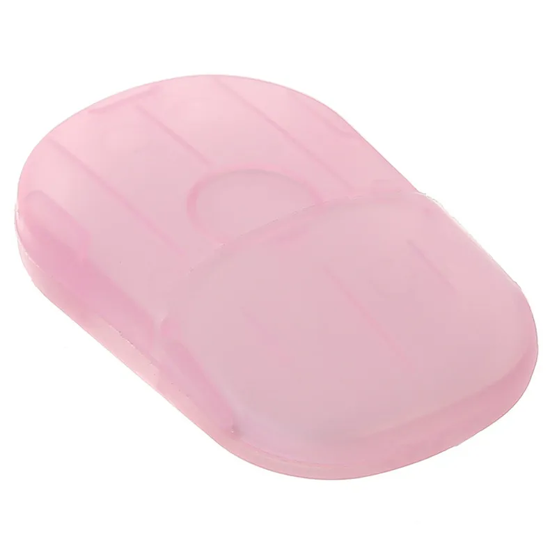Acquista 50 Pz/scatola Sapone Usa E Getta Carta Lavaggio A Mano Mini Compresse di Sapone Portatile per Gli Uomini Le Donne Sapone Copriletto Forniture di Viaggio All'aperto 6 Colori in Italia a