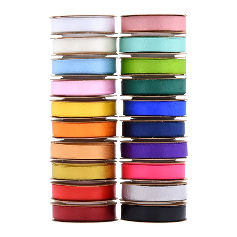 20 Rolls Double-Sided Polyester Braid Ribbon 1 cm Wide 5 Yards Each Set ...