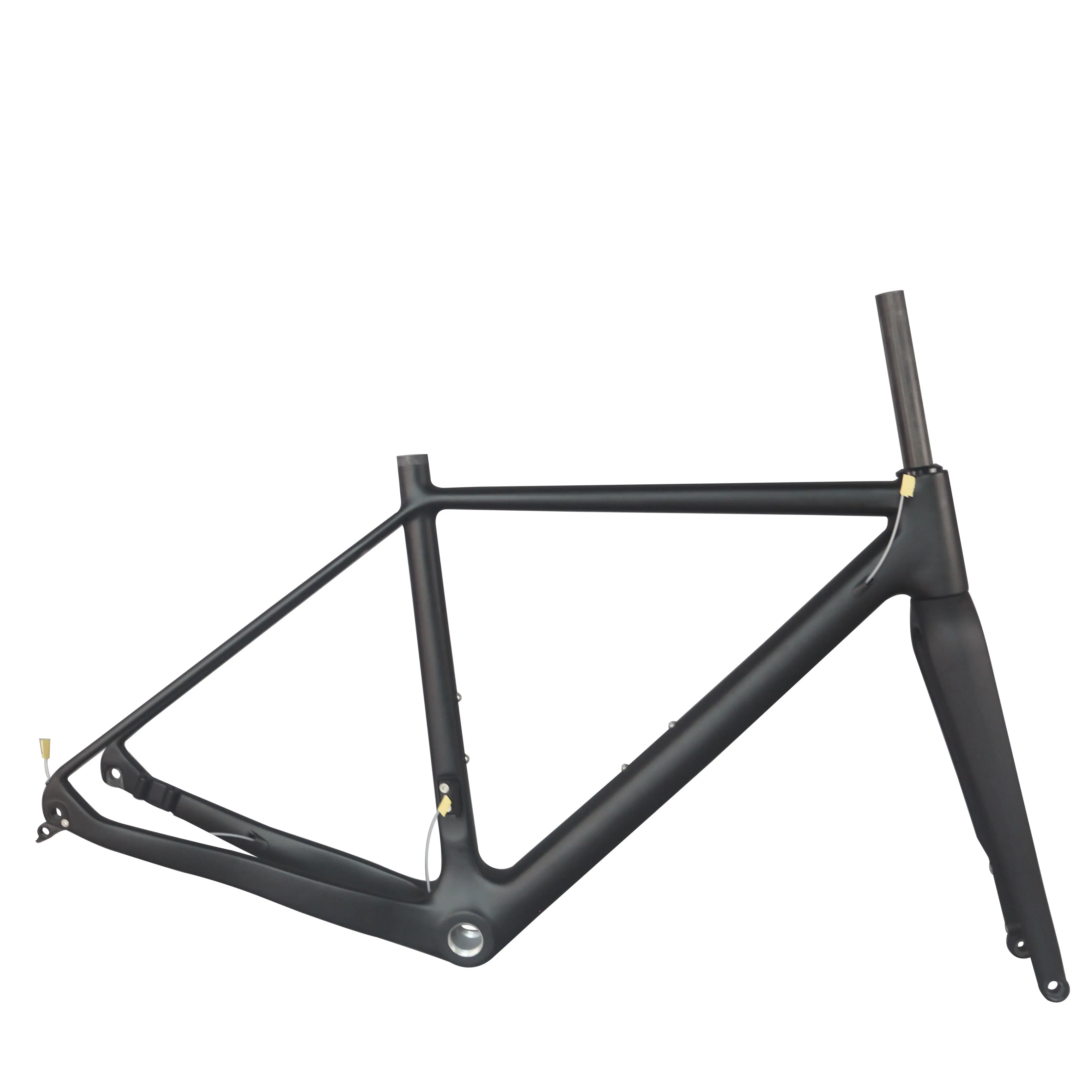 Superlight كامل الكربون الحصى دراجة الإطار GR029 cyclocross الإطار bsa أسفل قوس شوكة 100x12 ملليمتر أو 100x15mm