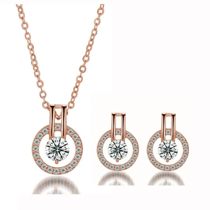 Серьги Ожерелье полное хрустальное звездообразование и серьги набор микросиогисторов для женщин свадебные ювелирные украшения