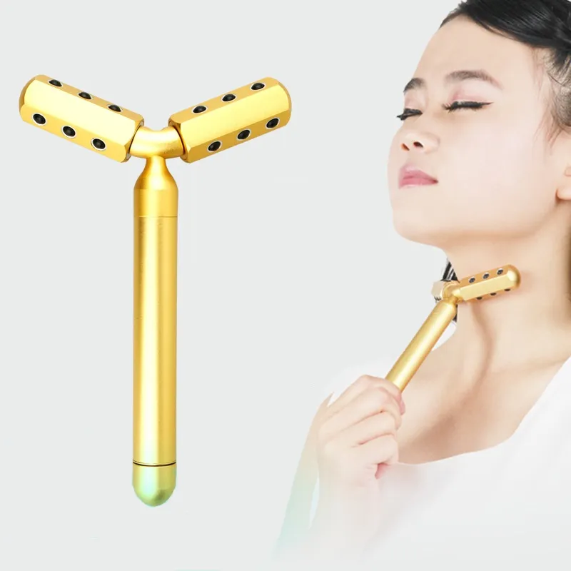 KAKUSAN 6D germanium massager facial skin tightening dual roller vibration massage v line face lifting beauty device