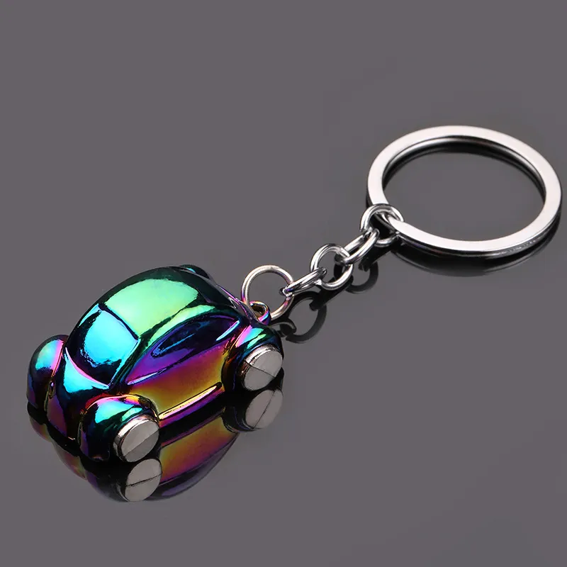 Hot Selling Colorful Creative Mini Car Keychain For Men Women Cute Alloy Cars Keychain Pendant 5 Colors With Cool Design