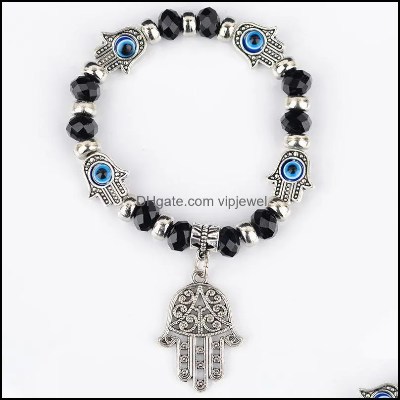 charm bracelets fashion simple religious charm blue beads lucky bracelet best match turkish beautifully bracelet vipjewel