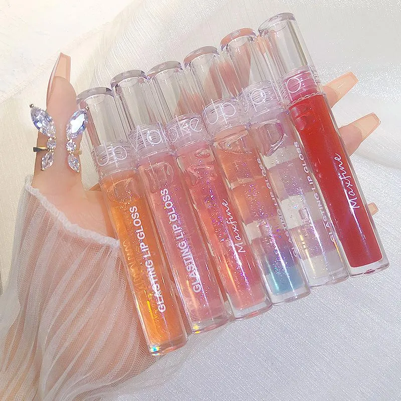 Spiegelwater Lipgloss Glazuur Transparant Glas Lipolie Waterproof Langdurige Vloeibare Lipstick Lipgloss Lippen Cosmetica in Bulk