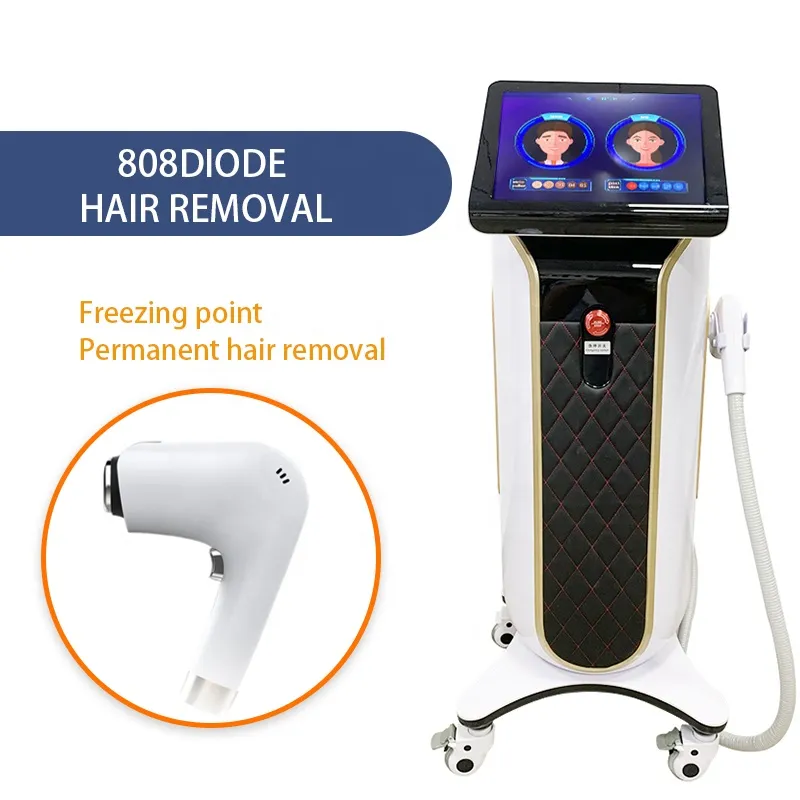 2022 New 808nm Diode Laser Hair Removal Machine Ice Cool Photoepilator Painless Permanent Fast Boby Bikini Epilator Spa Beauty Health