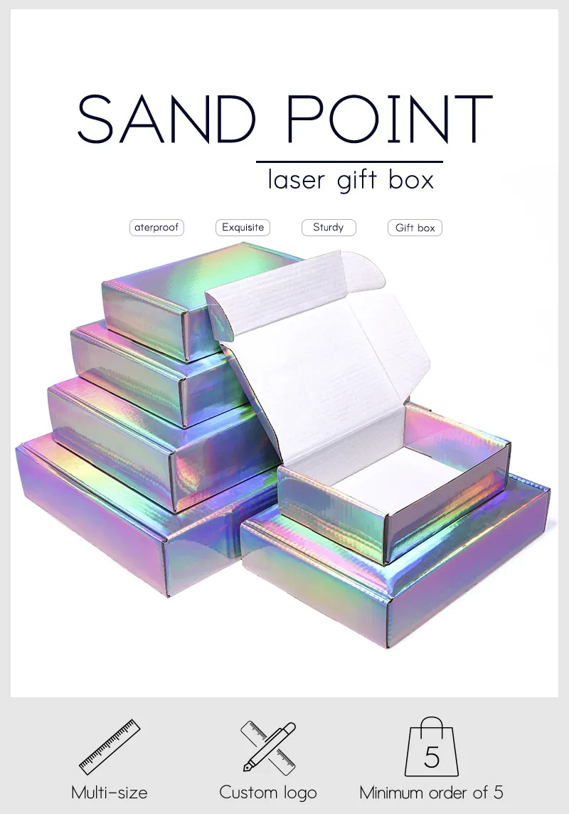Plain Laser Color Packaging Gift Box Small 3 Layer Corrugated Carton ...