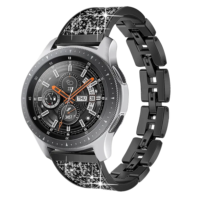 Cinturini per cinturini per orologi di ricambio in metallo per cinturini di design con diamanti per orologi Samsung 46MM 44MM