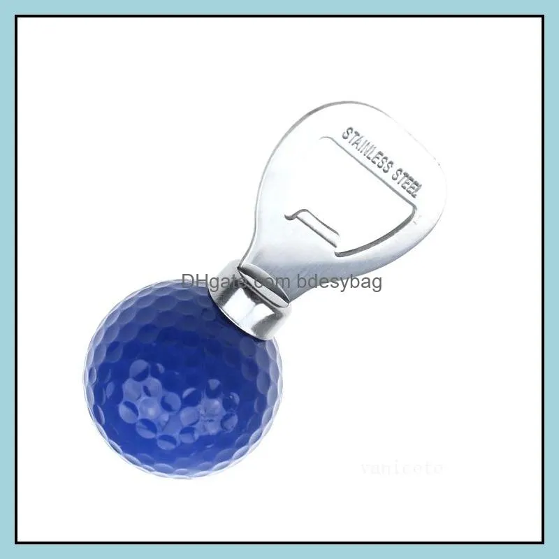 golf ball-shaped beer bottle openers stainless steel corkscrew home bar kitchen accessory 8 colors t2i53277