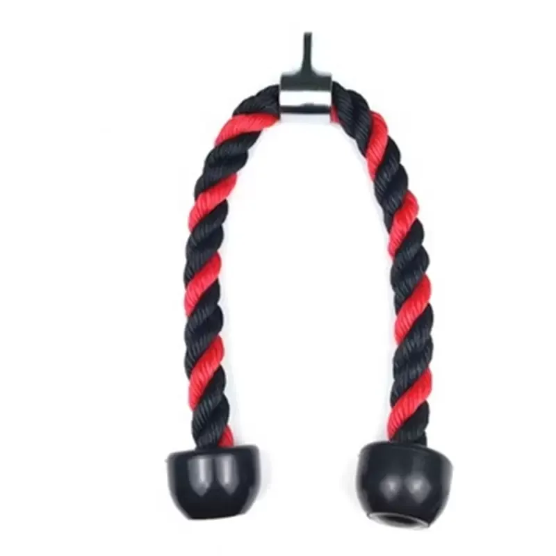 Tricep Ropes Resistance Bands Abdominal Crunches Cable Pull Down Lateral Biceps Muscle Training Fitness Body Building Gym Pull Rop233P