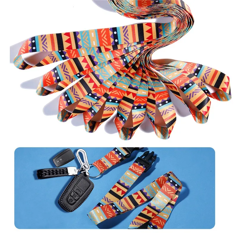 colourful mobile phone hanging rope certificate lanyard Strap ID Card Holder Accessories Straps