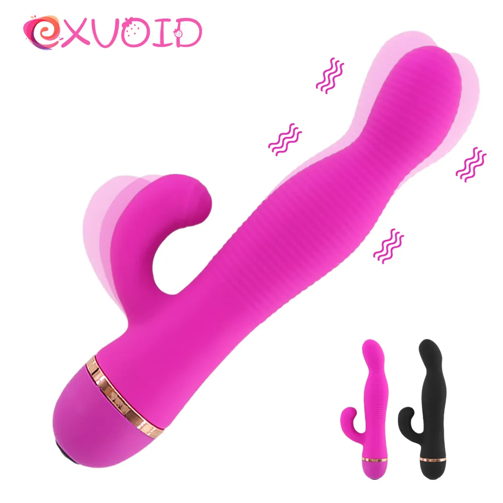 EXVOID Dildo Vibrators for Woman sexy Toys Women Rabbit Vibrator 20 Frequency Clitoris Stimulate Vagina G-spot Massager