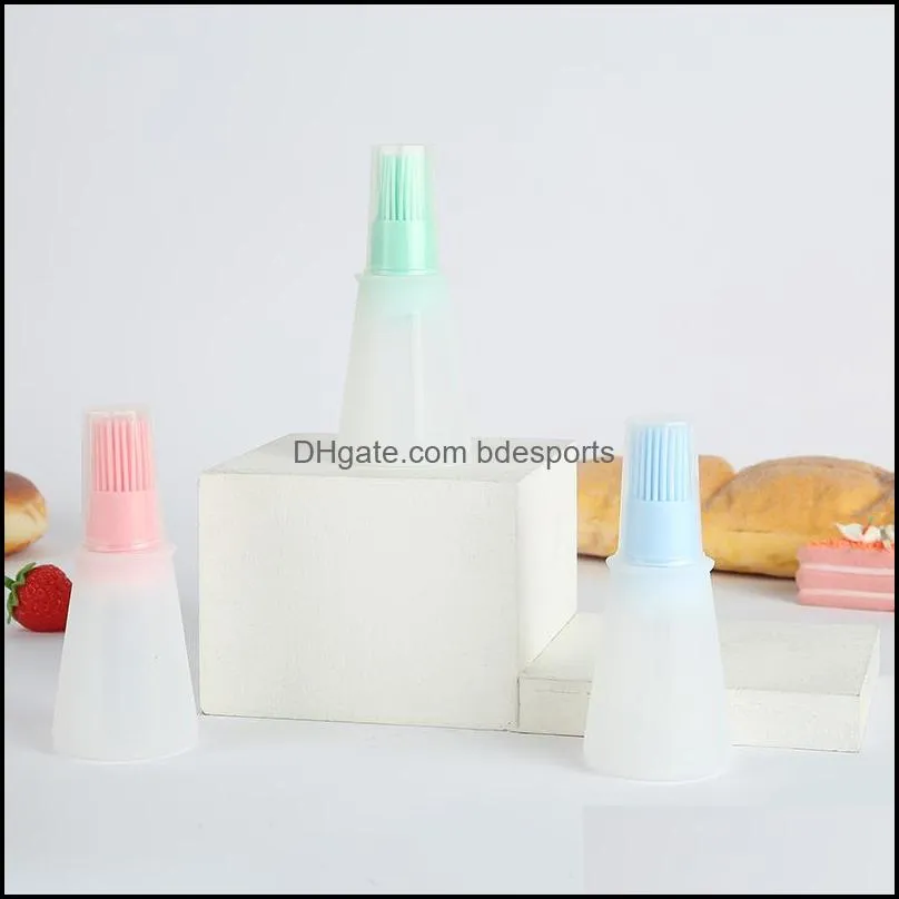 Portable Silicone Oil Bottle Brush Oil Brushes Liquid Oil Pastry Kitchen Baking BBQ Tool Kitchen Tools for BBQ RRE13297