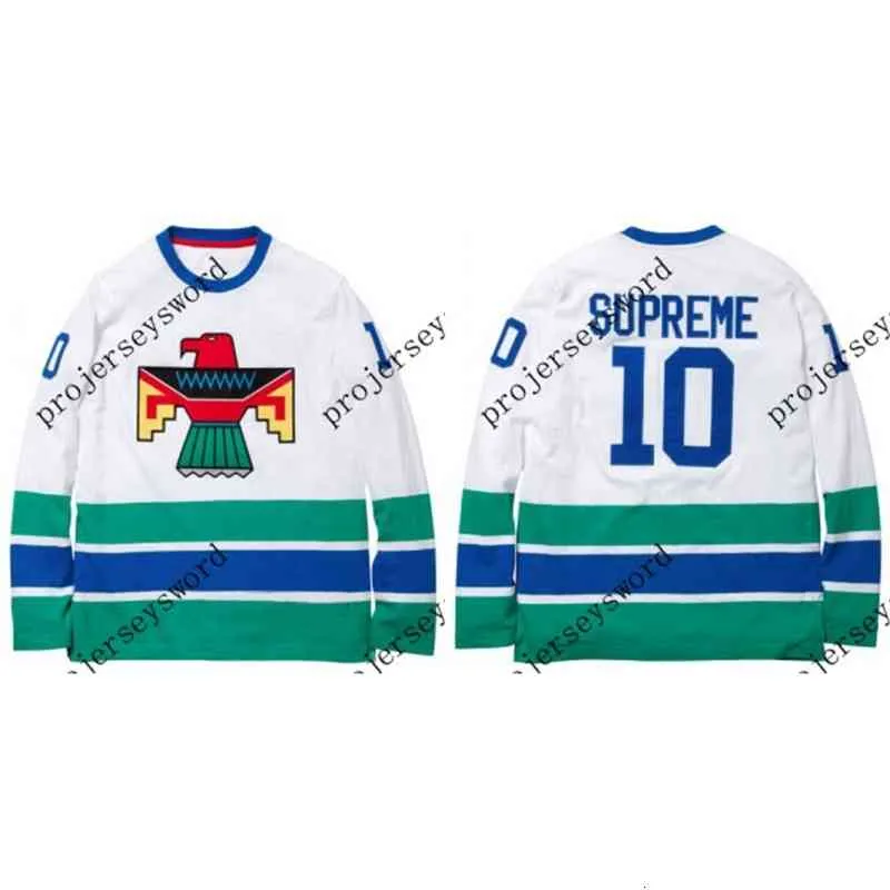Sj98 10 SUPRE Hockey Jersey Pullover Real Full Embroidery Sj98 10 SUPRE Hockey Jersey Pullover Real Full Embroidery