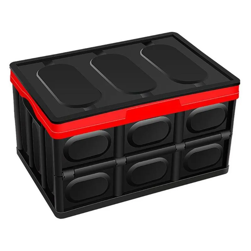 Car Organizator Storage Box 30L Trunk Składany Kosz z pokrywką do domu Ogród Outdoor Travel Fishing Camping